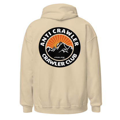 Anti Crawler Crawler Club Pulse RC Hoodie for RC Racing Enthusiasts, featuring bold off-road and remote control car design