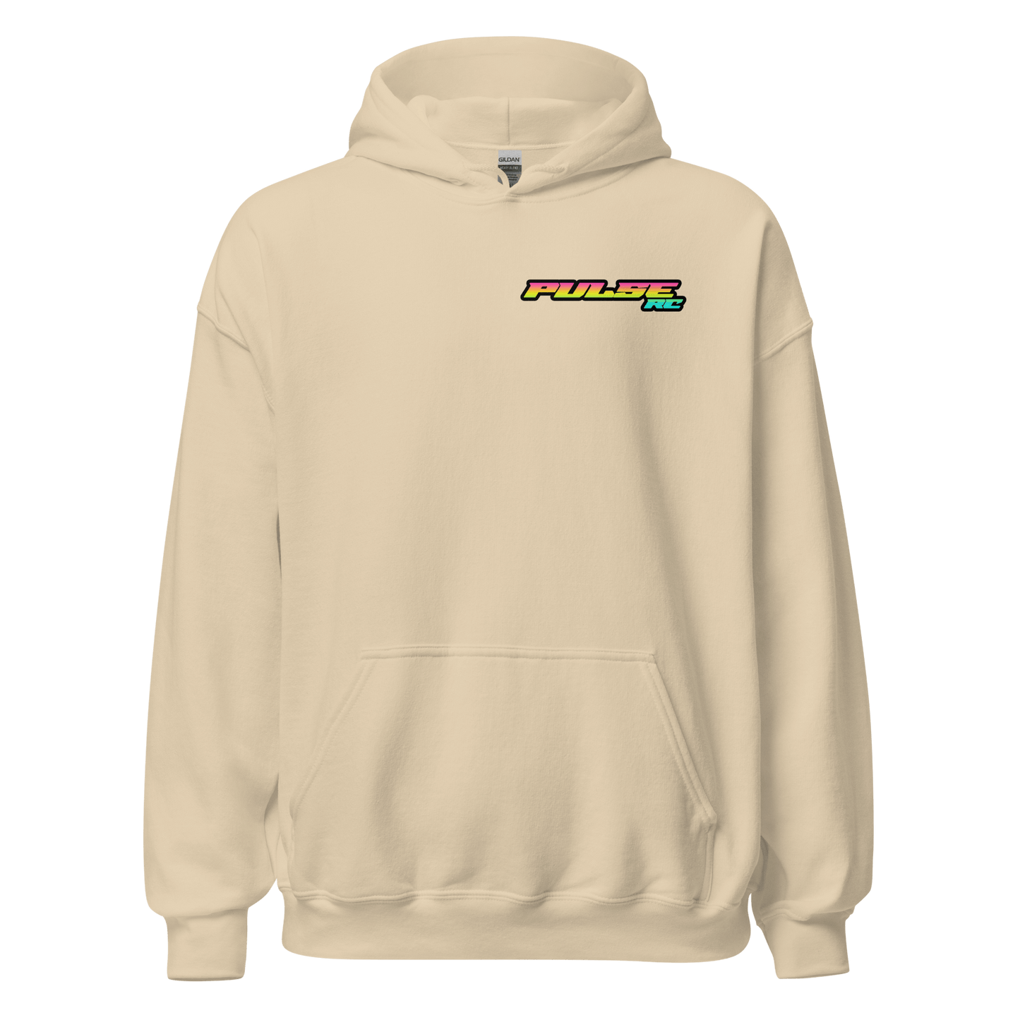 Vintage RC Racing Pulse RC Hoodie for RC Enthusiasts - Classic off-road racing gear, retro design, soft high-quality fabric.