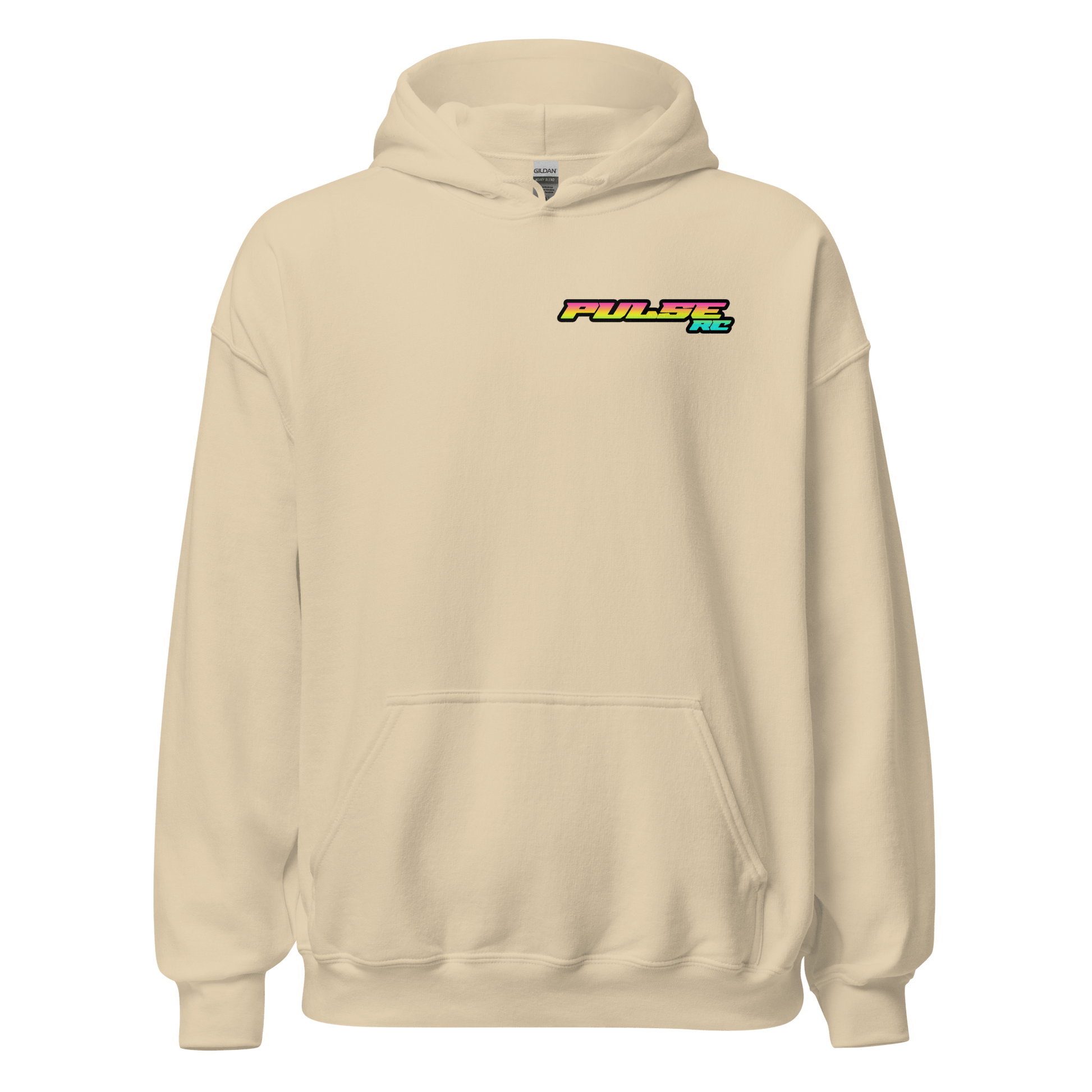 Vintage RC Racing Pulse RC Hoodie for RC Enthusiasts - Classic off-road racing gear, retro design, soft high-quality fabric.