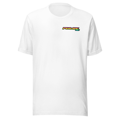 Timeless Track Pulse RC T-Shirt with vintage RC racing graphic for hobbyists and racers, quality comfort for off-road and remote control car enthusiasts.